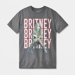 Britney Graphic Kids T-Shirt in Gray